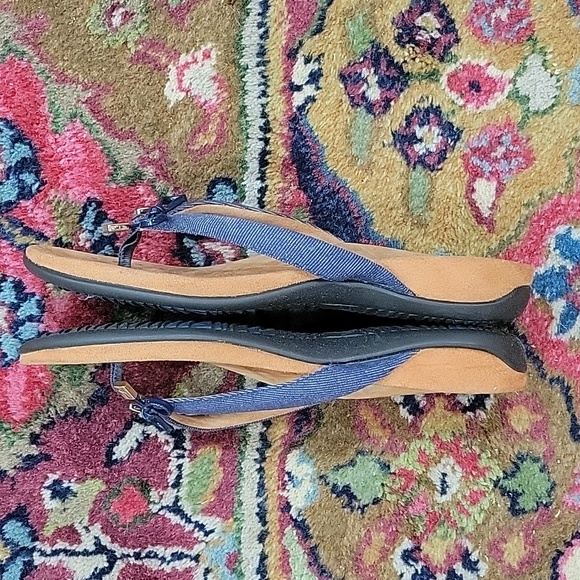 Vionic arch support flip flops sandals Denim blue size 7 - Picture 4 of 6